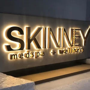 Wholesale rushed Silver Backlit Office Signs Reception Wall LED Letters Manufacturer, Exporters