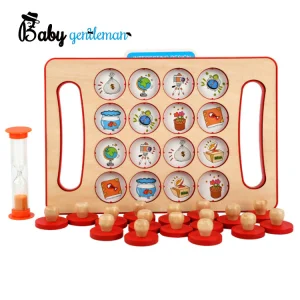 Wooden Matching Game Chess Exercise Memory Training Early Educational Toys Z12046e