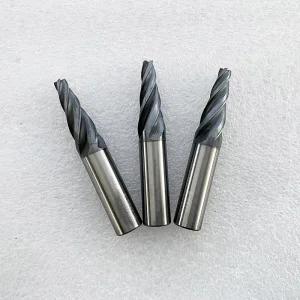 Taper Flat End Mill For CNC Router 12mm Taper Milling Cutter Coating Carbide Conical End Mills