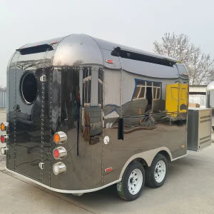 Custom Concession Trailer Cold Burger Food Trailer with Full Kitchen Equipments