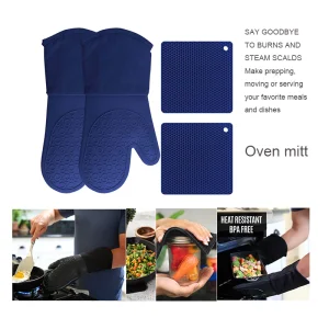 Silicone Printed Oven Mitts Pot Holders