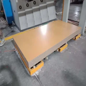 E0 E1 12mm 18mm Medium Density Fiberboard High Gloss UV / HDF / HPL Melamine MDF Board for Interior Decoration