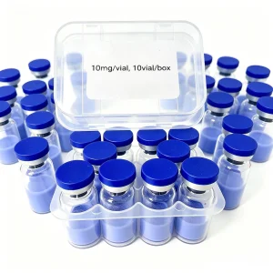 High Purity 99% GHK-Cu Copper Peptide 50mg/100mg, Cosmetic Grade, Blue. Supplied From Chinese Factory, Fast Shipping.