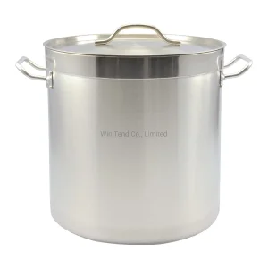 04 Style Stainless Steel Sanded Heat Conduction Impact Bonding Bottom Steam Food Stockpot