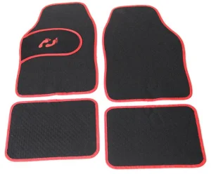 4PCS/Set Alfombrillas de coche universales antideslizantes de cuero PVC