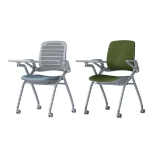 Yolanda Meeting Room Mesh Folding Chair Training Chair Stackable Conference Room Chairs with Casters