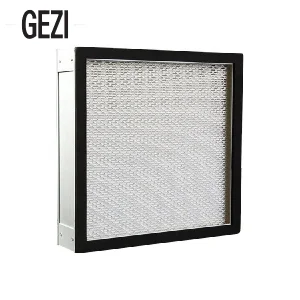 Custom Depth Aluminum Frame 99.99% Efficiency H13 Grade HEPA Filter
