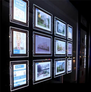 Real Estate LED Light Box Acrylic Sign