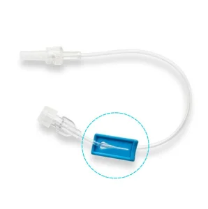 Conjunto de extensión IV médico Robert con pinza deslizante ISO13485