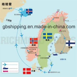 Shipping China to Scandinavia