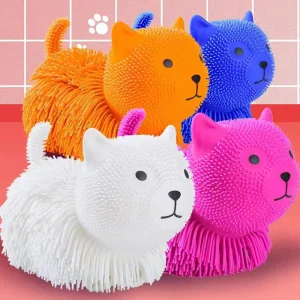 Joylit Hot Selling Cute Colorful Dog Cat Fidget Sensory Soft TPR Squeeze Toys