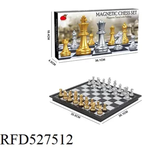 Magnetic Chess Board Game Set Folding Board Travel International Chess Set