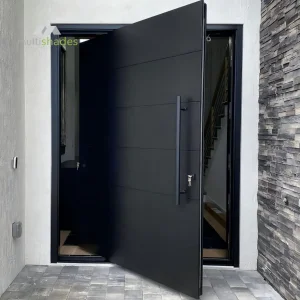 Custom Modern Villa Luxury Aluminum Pivot Entry Door High Quality Profile Security Exterior Main Entrance