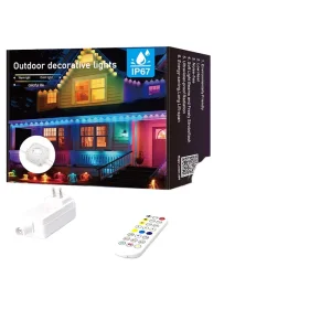 IPX Pixel Outdoor LED PVC Point Light Controller App Addressable Smart Christmas Lights Garden Permanent Use IP67 Rated