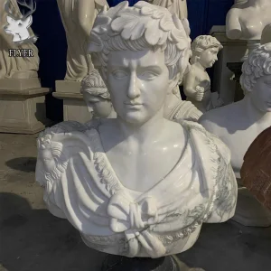 Indoor Modern Home Decoration Garden Marble Statue Customized Figure Marble Bust Sculpture