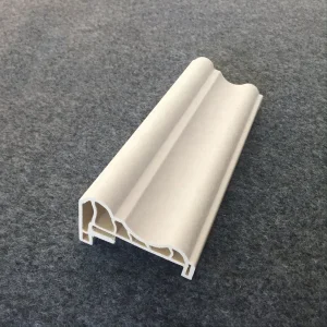Wholesale Crown Molding Decorative PVC Wall Panel Finishing Trim White Clean Plastic Moulding Line