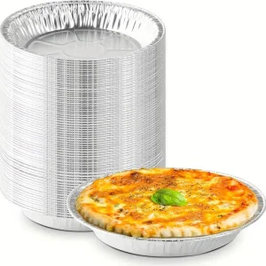 Wholesale Round Aluminium Foil Pizza Pan Food Packaging Plates Large 12 Inches