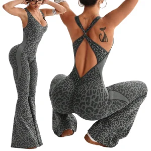 SL315LTLBK High Yoga Jumpsuit Seamless Summer Workout