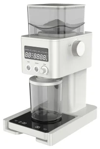 Electric Coffee Grinder with LED Screen &amp; Scale Device, Coffee Grinder, with 31 Precise Settings, for Espresso Drip and French Press, Stainless Steel