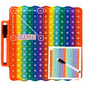 Multiplication Push Pop Games Silicone Math Toys