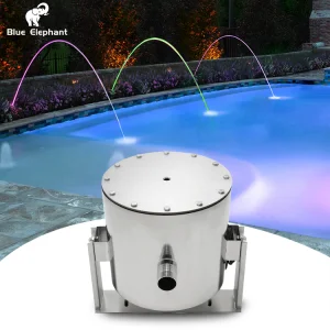 Stainless Steel RGB Pool Laminar Water Jet Waterfall Laminar Flow Jump Jet Fountain Light Nozzle for Garden Pool Pond Decoration
