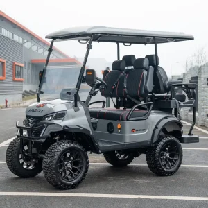 Premium 4-Seater Electric Golf Cart with 4kw AC Motor &amp; LFP Battery for Luxury Resorts