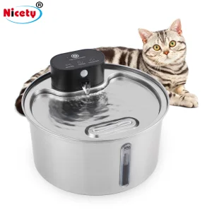 3.2L High-Quality Stainless Steel Automatic Intelligent Pet Water Fountain for Dog and Cat Indoor and Outdoor