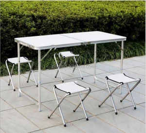 Folding Table /table and Chair Metal Outdoor Furniture Picnic Aluminum Modern Park Hot Sale Multi-function Portable Outdoor