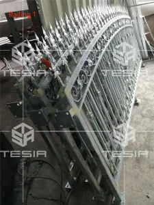 Wrought Iron Fence Metal Railing for Stair Garden Villa