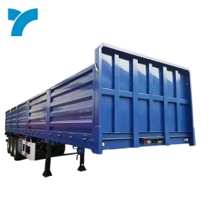 Versatile 40 Feet Side Wall Fence Cargo Semi Trailer Lowbed Flatbed Trailer with Stake Fencing
