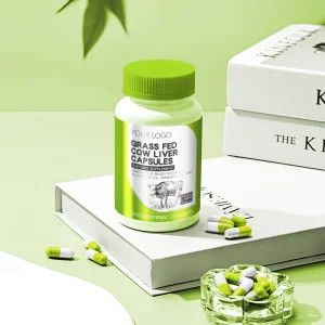 OEM Natural Herbal Extract Grass-Fed Beef Liver Capsules Nutritional Supplement