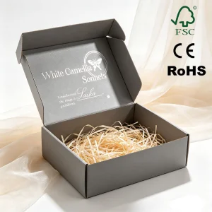Eco-friendly Durable Sturdy Paper Corrugated Mailer Box Gift Souvenir Jewelry Perfume Book Shipping Mailing Packaging Box