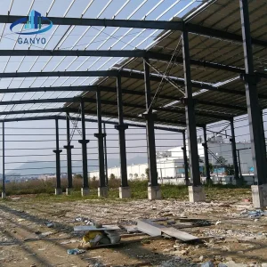 Ganyo Custom Steel Structure Fabrication Metal Steel Structure Warehouse Building