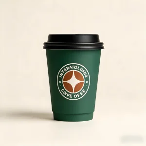 Custom Logo Printed Eco-Friendly Disposable Double Wall Paper Cup Insulated Leakproof Recyclable Container For Hot Coffee Cafe