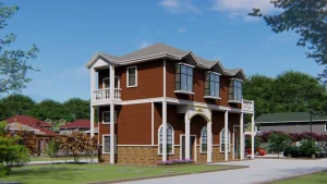 New Light Steel Villa House Double Layered Chinese European Customized House