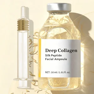 Deep Collagen Silk Peptide Lifting Ampoule Serum Korean Facial Essence Firming Wrinkle-Smoothing Hydrating Gentle Formul 30ML
