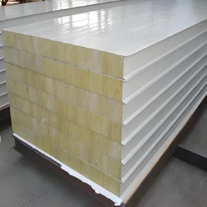 Sandwich Panel Wall Modular EPS Core for Temporary Construction Camp Lightweight Easy Assembly Weather-Resistant