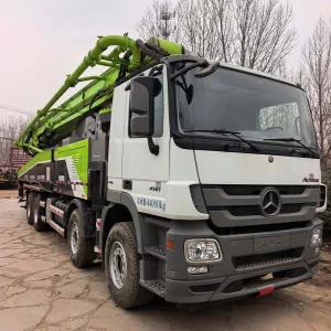 High Quality Used Zoomlion Sany Putzmeister 56X-6rz 38m 40m 43m 47m 48m 49m 52m 56m 63m Concrete Pump Truck with Actros 4141 Chassis Mercedes Benz 56m for Sale