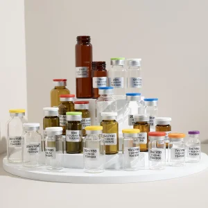2ml 3ml 5ml 7ml 8ml 10ml 15ml 20ml 25ml 30ml tubular Mini empty clear amber steril medical pharmacy glass vial labels glass bottles