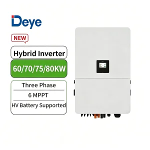 Deye Commercial Hybrid Inverter 60-80kW Generator Compatible Factory Price for Commercial ESS Projects