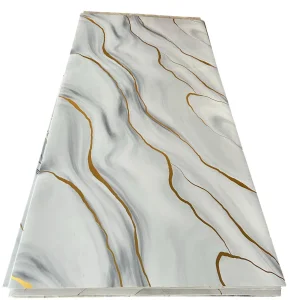 Waterproof UV Marble Sheet with High Glossy Scratch Resistant PVC Wall Panel