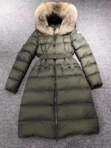 2022 New Men Women Winter Outdoor Keep Warm Luxury Brand Armygreen MID-Length Outerwear Down Jackets Fur Collar Belt Long Sleeves Coats Clothing Puffer Jacket