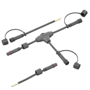 Customized Cable Harness Outdoor Indoor LED Light Nylon PVC Molding T Y Type Distributor Male Female Waterproof Connector