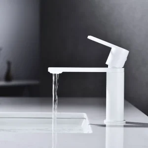 Economic Matte Black Single Lever Brass Wash Mixer Tap Basin Faucet