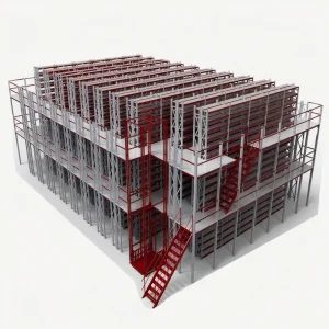 Heavy-Duty Steel Mezzanine Shelving for Warehouse Factory Storage & Efficient Warehouse Racking System Garage Shelving