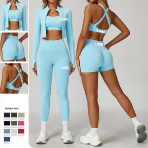Conjunto de Roupas de Ginástica Femininas 4-Piece