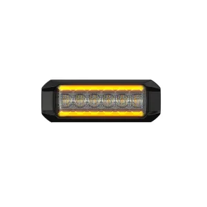 ECE R10 ECE R65 Class 2 LED Surface Mount Grille 6 LED Flashing Warning Lighthead Strobe Light with Position Light 7032B-6