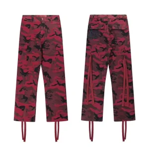 Calças Jeans Camo Vermelho Hellstar