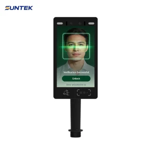 Dual-Lens Camera IP65 Face Door Employee Attendance Reader Suntek 8 Inch Dynamic Facial Recognition Access Control System
