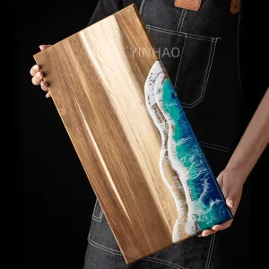 Ocean Design Wood Epoxy Resin Chopping Board